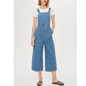 TopShop Wideleg Denim Overalls (8)
